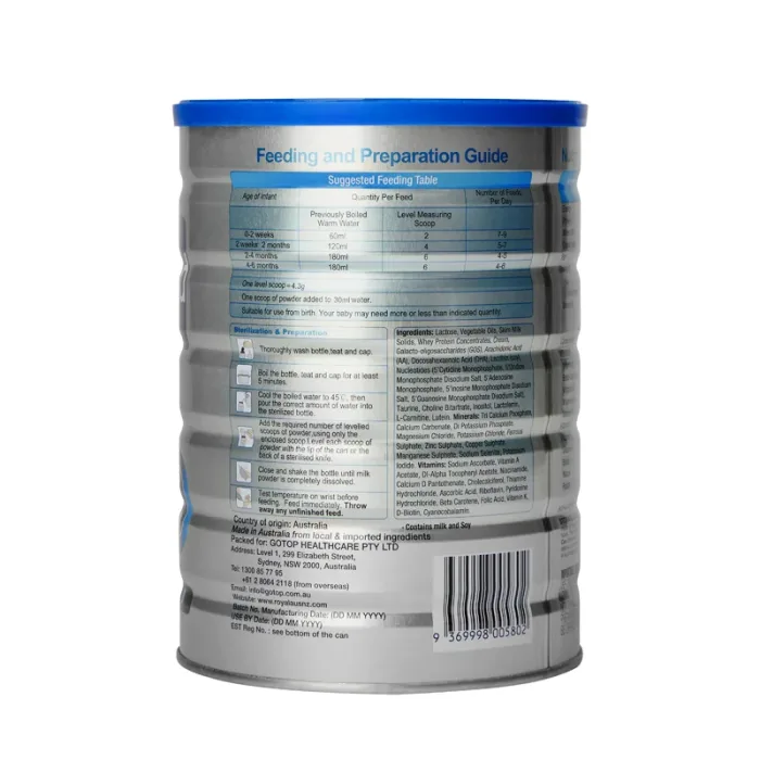 royal ausnz infant formula